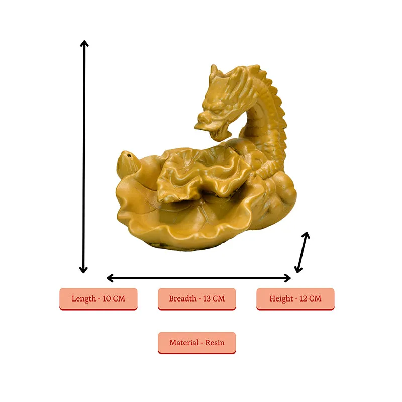 Chinese Dragon Incense Holder With Five Cone media 8