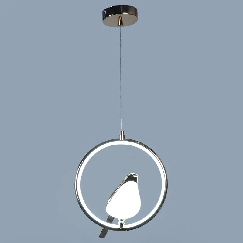 Avian Halo Iron Ceiling Lamp - Round media 8