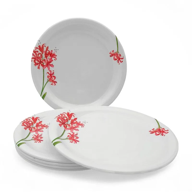 Orchid Blossom Melamine Dinner Plates - Set of Six - 9