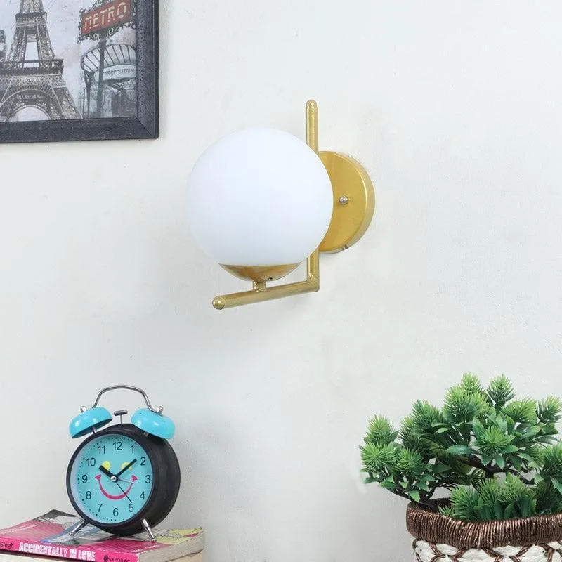 Levi Moon LED Glass & Metal Wall Lamp media 3