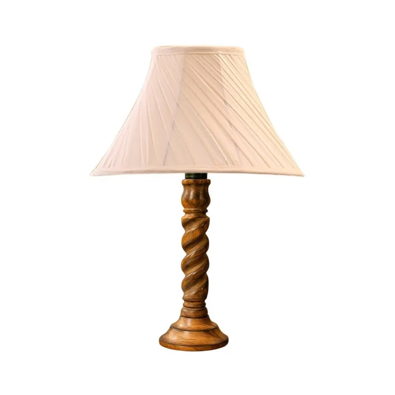 Elvane Vela Wooden Table Lamp - Ivory media 5