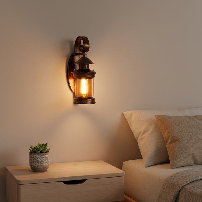 Copper Glow Iron Wall Lamp