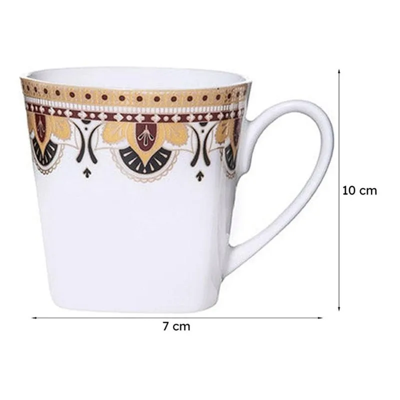 Sonaki Nisara Ethnic Bone China Tea Cup (180 mL Each) - Set Of Six media 6