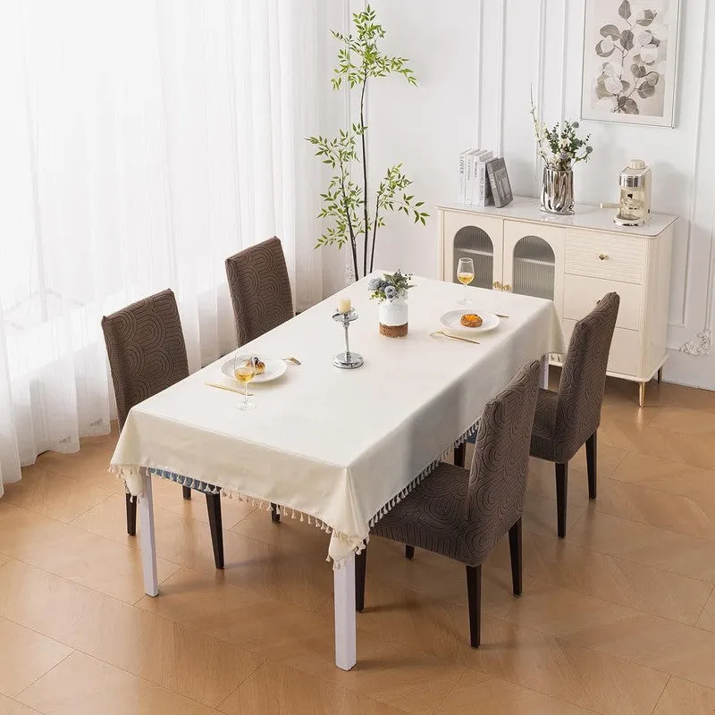 TrendyTrove Fit Chair Cover (Brown) - Set Of Four media 3