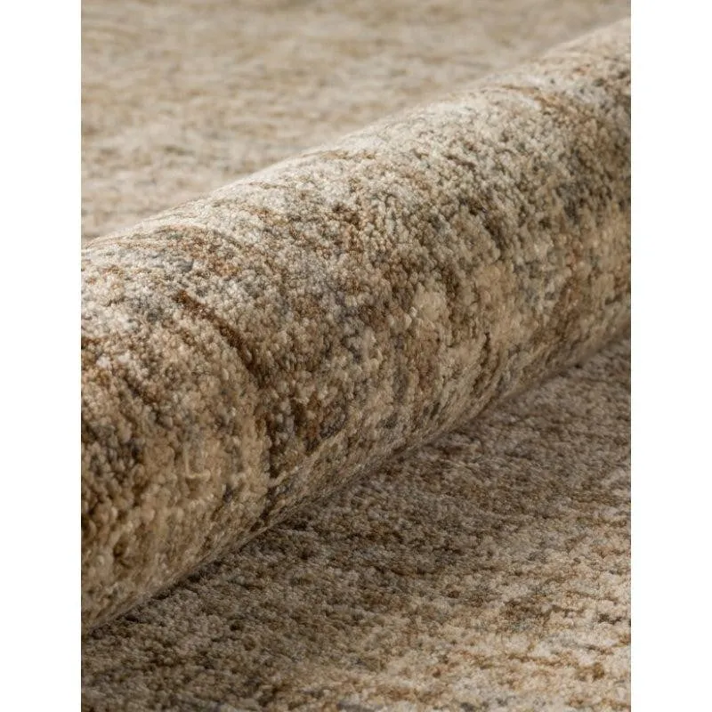 Handloom Hand Tufted Harmony Wool Rug - Brown media 4