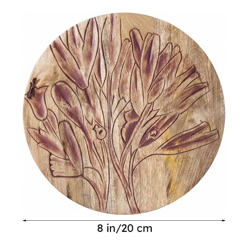 Vibrant Floral Wooden Wall Plate media 7