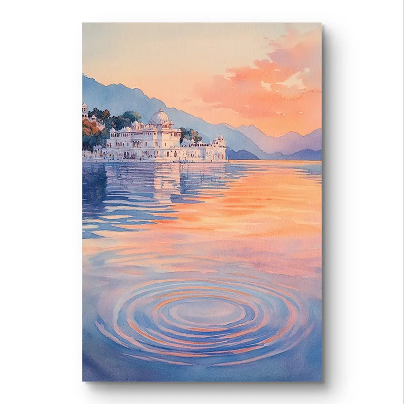 Lake Mahal Wall Painting media 3