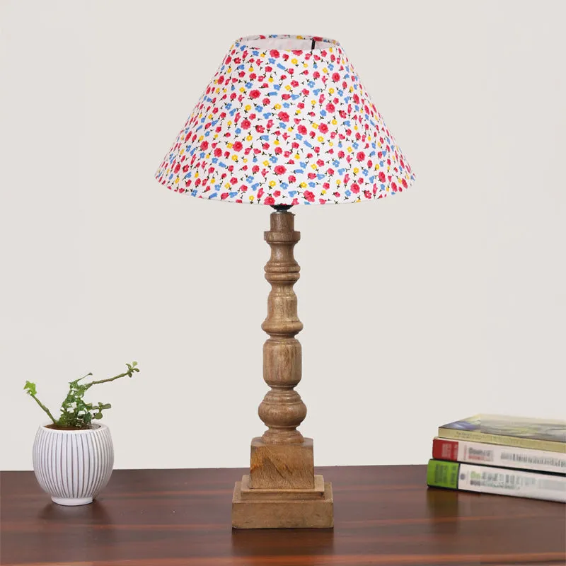 Fleura Cone Arbor Wooden Table Lamp - Multicolor media 3