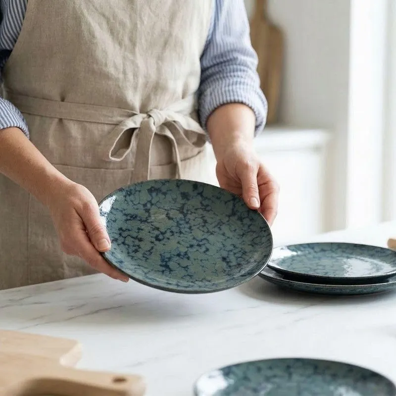 Ceramic Dinner Plates (Grey) - Set of Four media 5