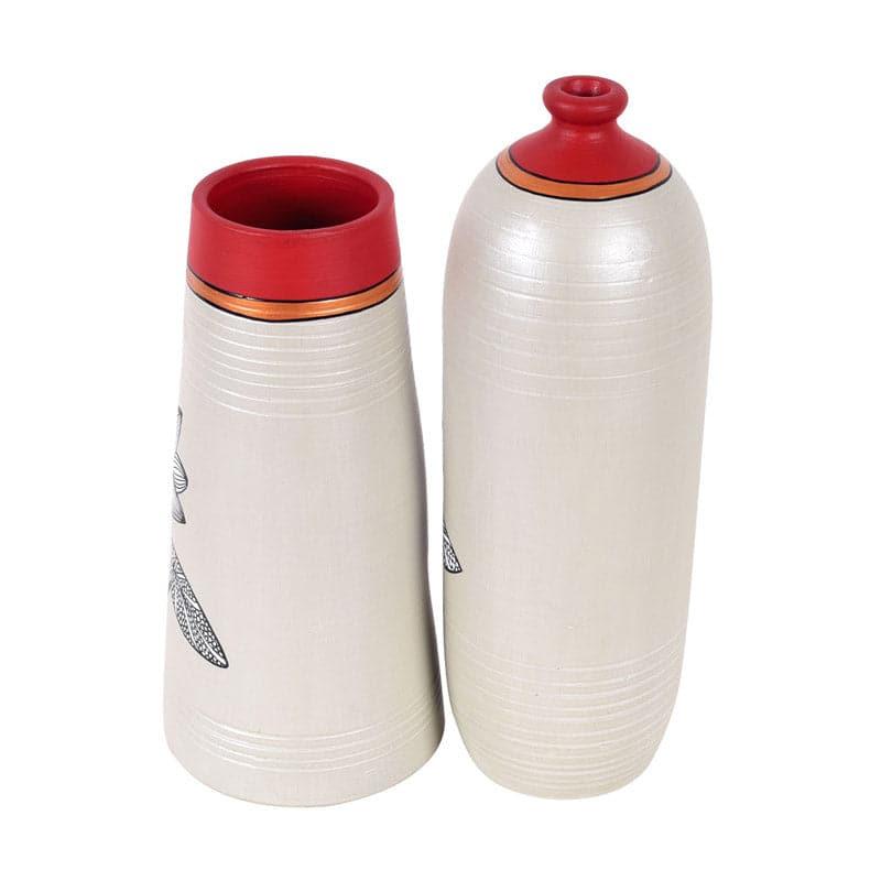 Lotus Cove Terracotta Vase - Set Of Two media 4