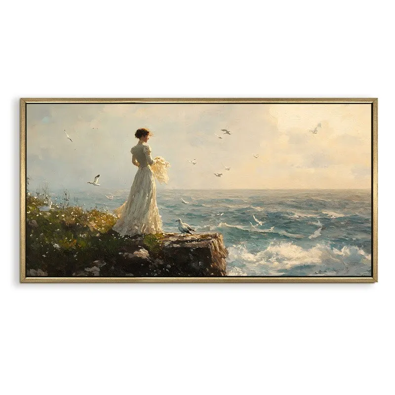 Drift of Dawn Canvas Wall Painting With Frame media 3
