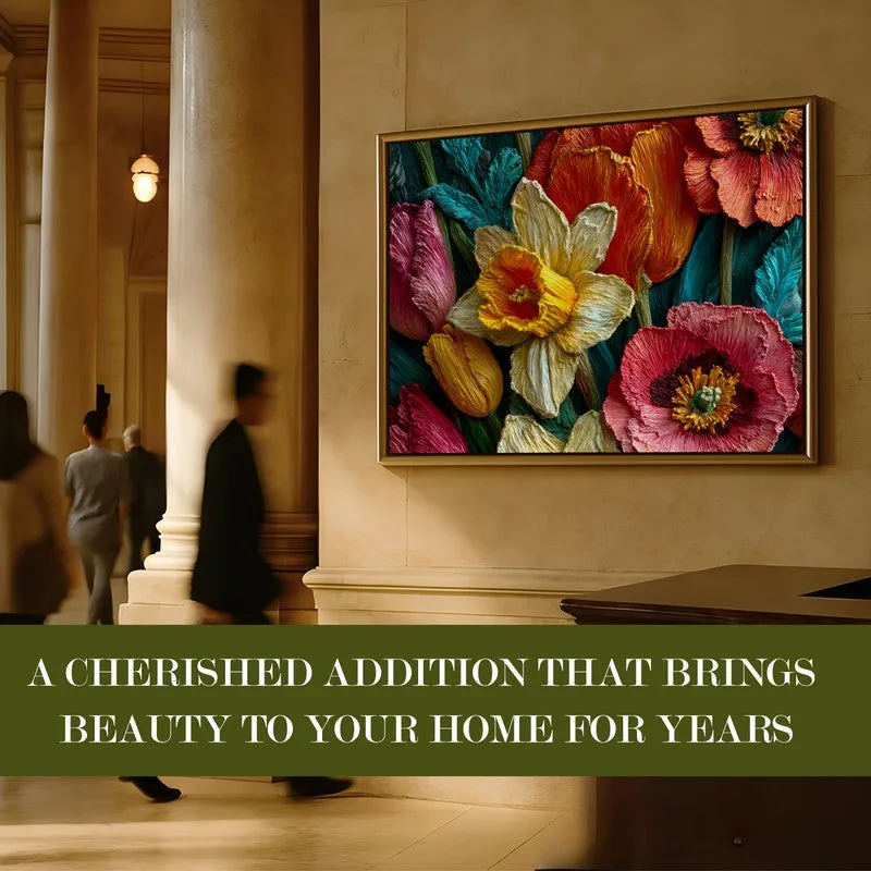 Spring Flourish Canvas Wall Painting With Frame media 7