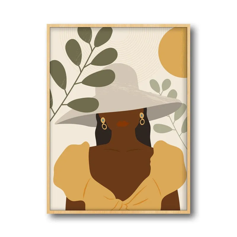 Unbreakable Bloom Archival Canvas Wall Art - Natural Brown Frame media 5