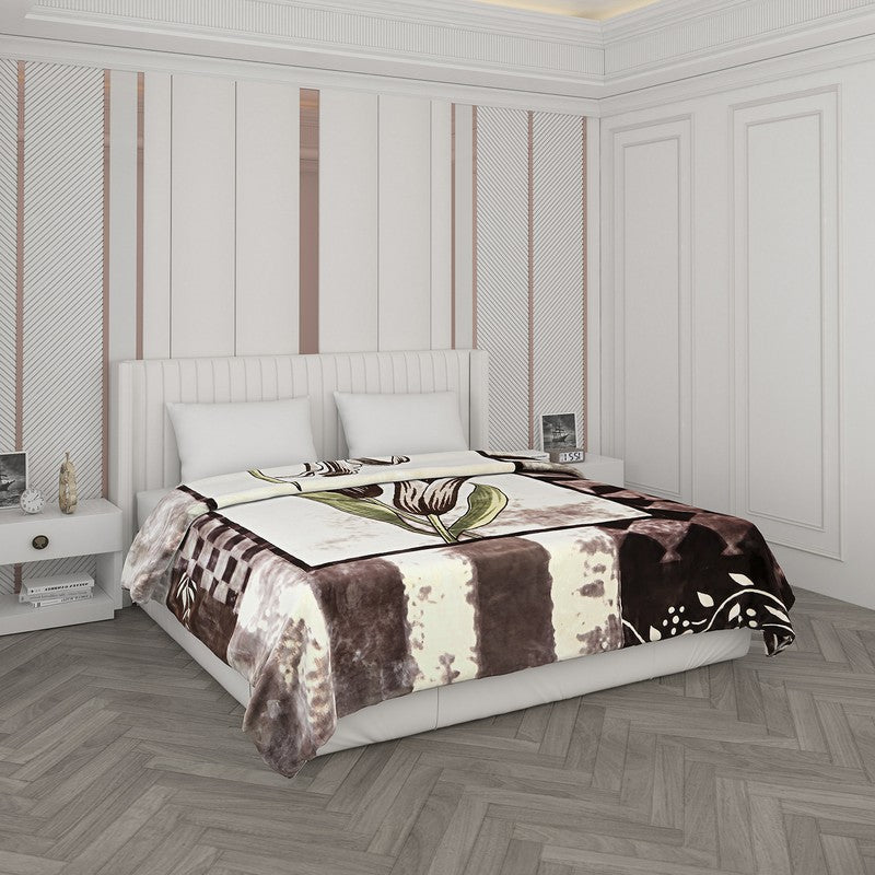 Monte Carlo Earthy Elegance I Blanket - 1000 GSM - Queen/Double