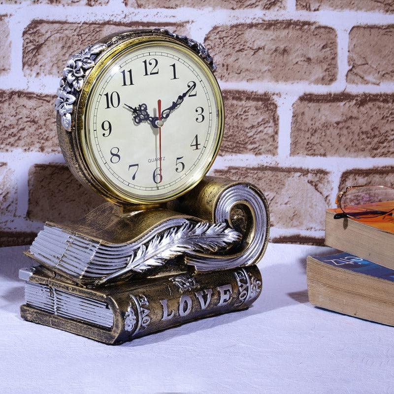 Love Script Clock - Gold media 3