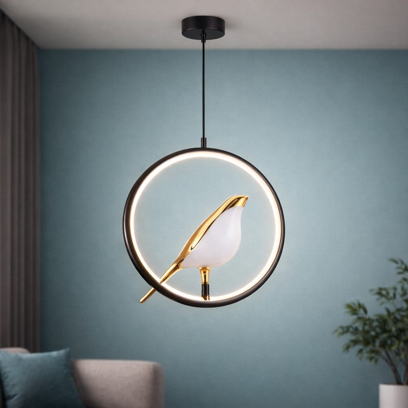 Halo Bird Metal Ceiling Lamp