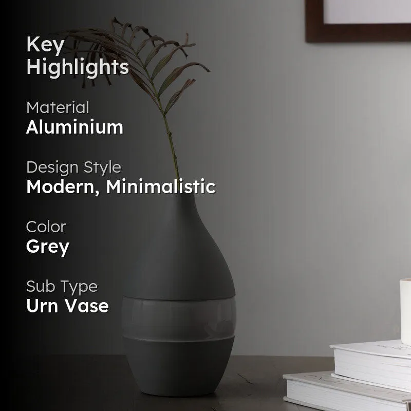 Yato Enamel Vase (Grey) - Large media 2