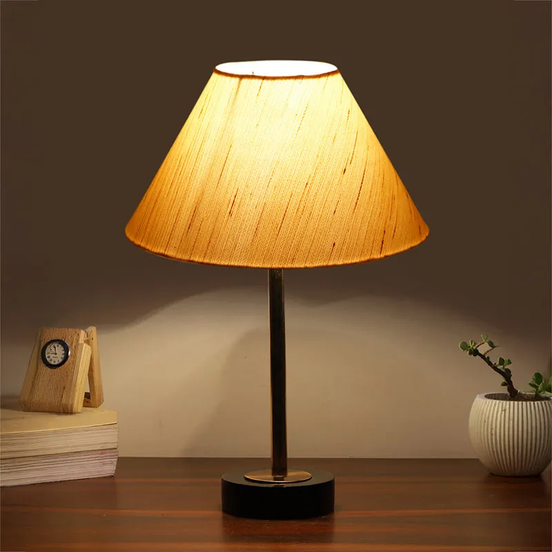 Cotin II Rodin Wooden Table Lamp - OffWhite,Gold,Black media 1