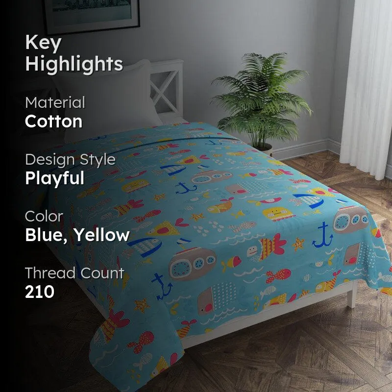 Marine Mysteries Kids' Cotton Duvet Cover - 210 TC media 2