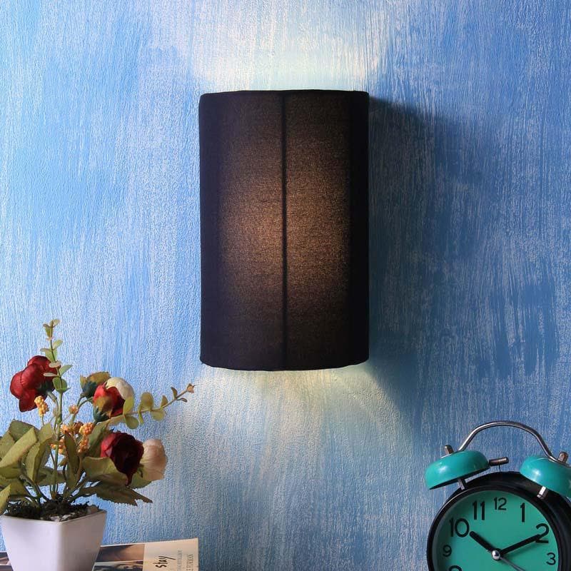 Hemisphere Fabric Wall Lamp - Black media 4