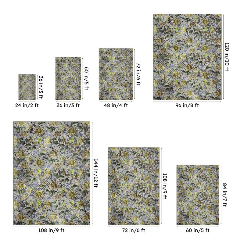 Sumaya Floral Carpet - Grey media 13