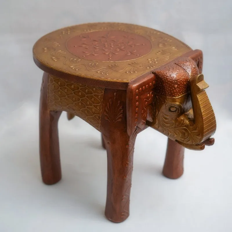Oriva Painted Mango Wood Stool media 4