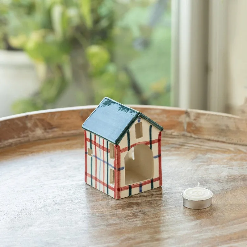 Aura Living Handpainted Tealight Holder media 3