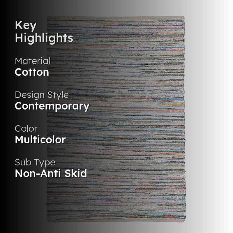 Natte I Handwoven Cotton Rug media 2