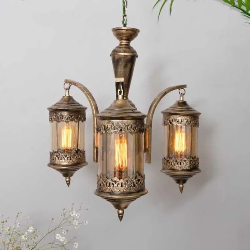 Ornate Farola Chandelier - Three Lights media 4