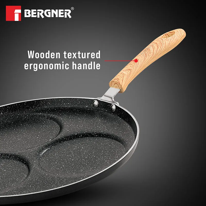 Bergner Aeris Non-Stick Uthappam Pan (3 Pit) - 30 cm media 5