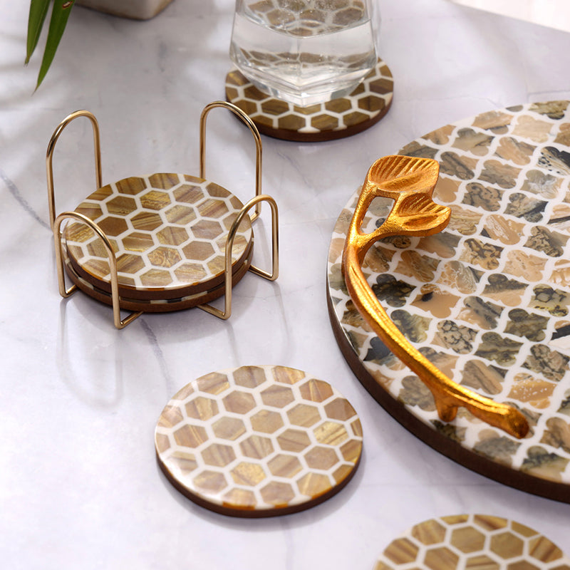Etrusca Platter With Coaster - Eight Piece Set media 3