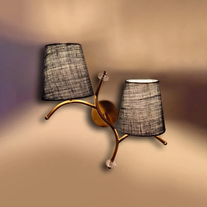 GlowStem Twin Jute Wall Lamp - Blue media 5