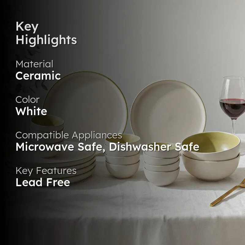 Aarunya Ceramic Dinner Set - 20 Piece Set media 2