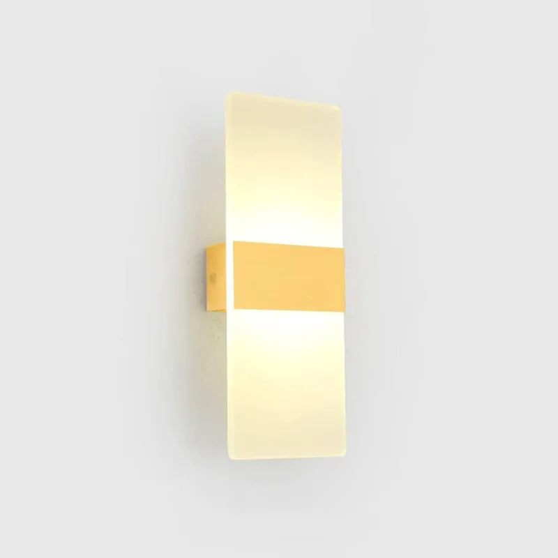 LumoFlex Multi-Mode Acrylic & Metal LED Wall Lamp - Gold media 5