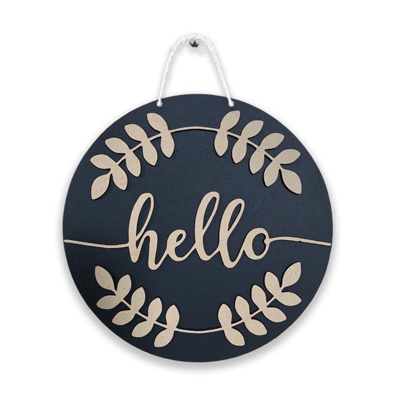 Hello There MDF Round Wall Accent media 3