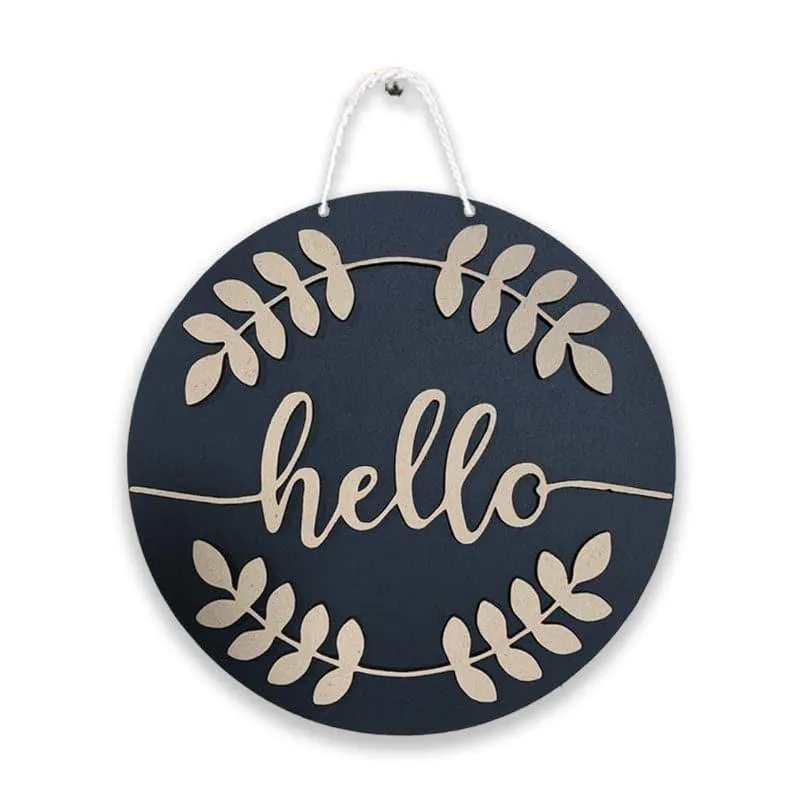 Hello There MDF Round Wall Accent media 3