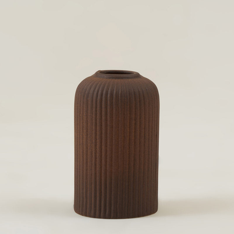 Abdiya Ceramic Vase - Brown media 6