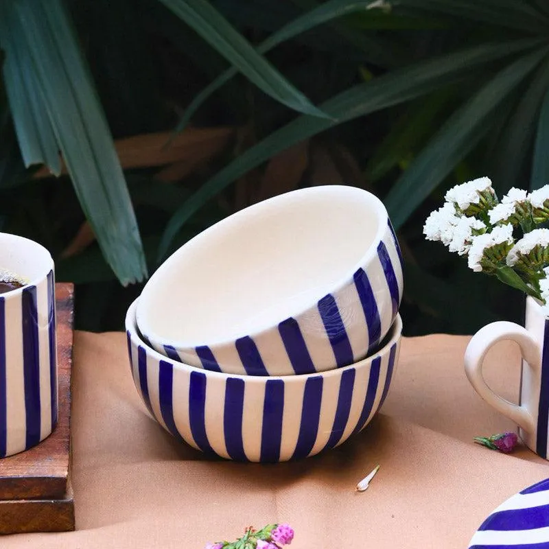 Stroma Stripe Serving Bowl (250 ML) - Set of Two media 1