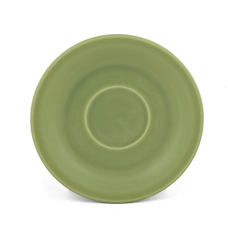 CozySip Porcelain Cup & Saucer (Green/200 mL Each) - Set of Six media 7