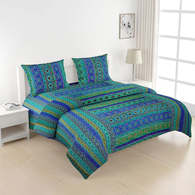 Swayam Nakhera Striped Ethnic Bedding Set media 1