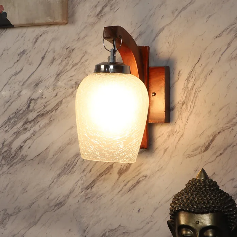 Lorna Wooden Wall Lamp media 1
