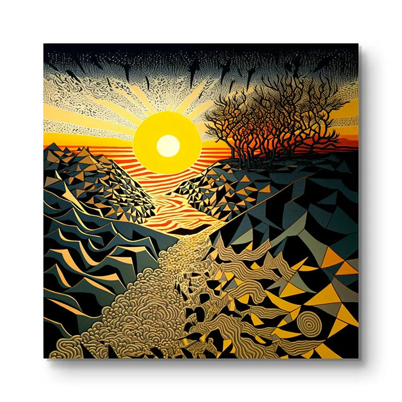 Sunlit Walkways Wall Painting media 3