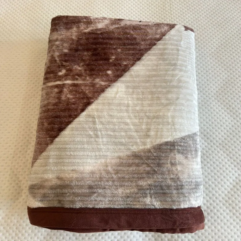 Spring Cozy Wool Blankets (Brown) - 350 GSM media 8