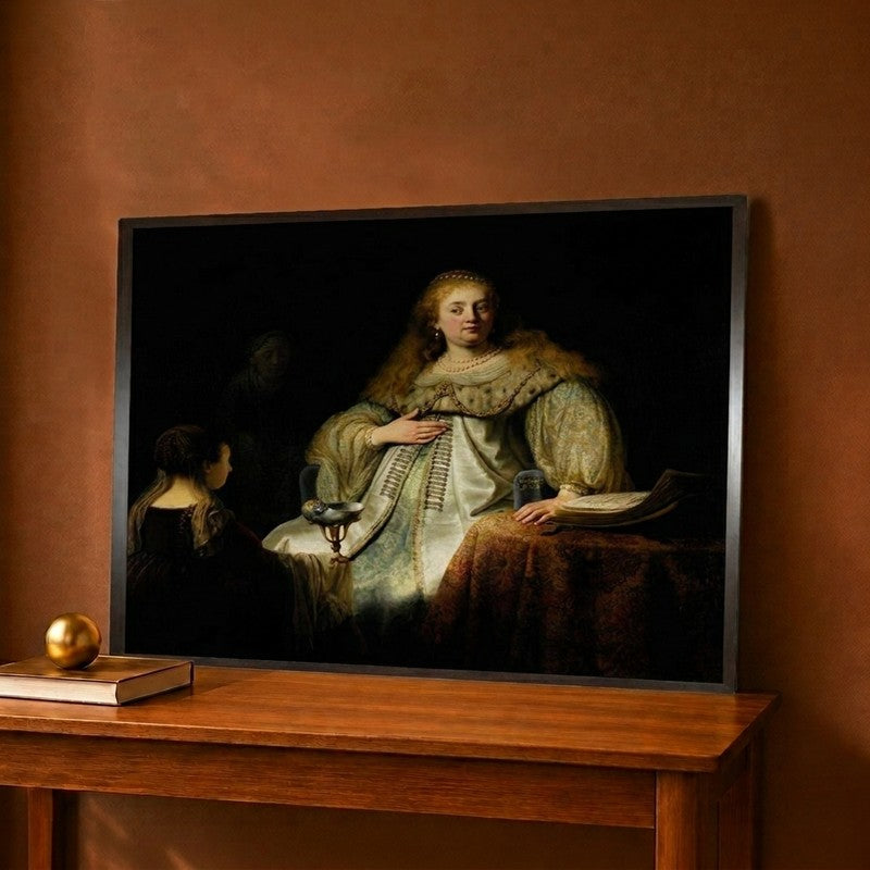 Artemisia 1634 Canvas Wall Painting - 16 x 16 Inches