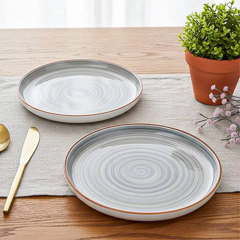 Lunar Grey Snack Plate - Set Of Two media 1