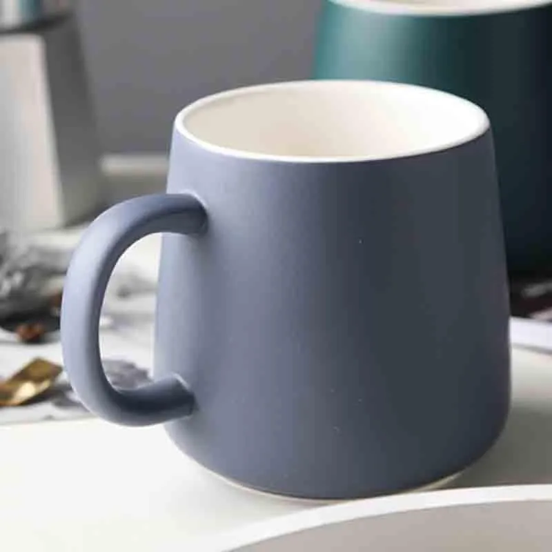 Floria Ceramic Coffee Mug (380 mL) - Grey media 1