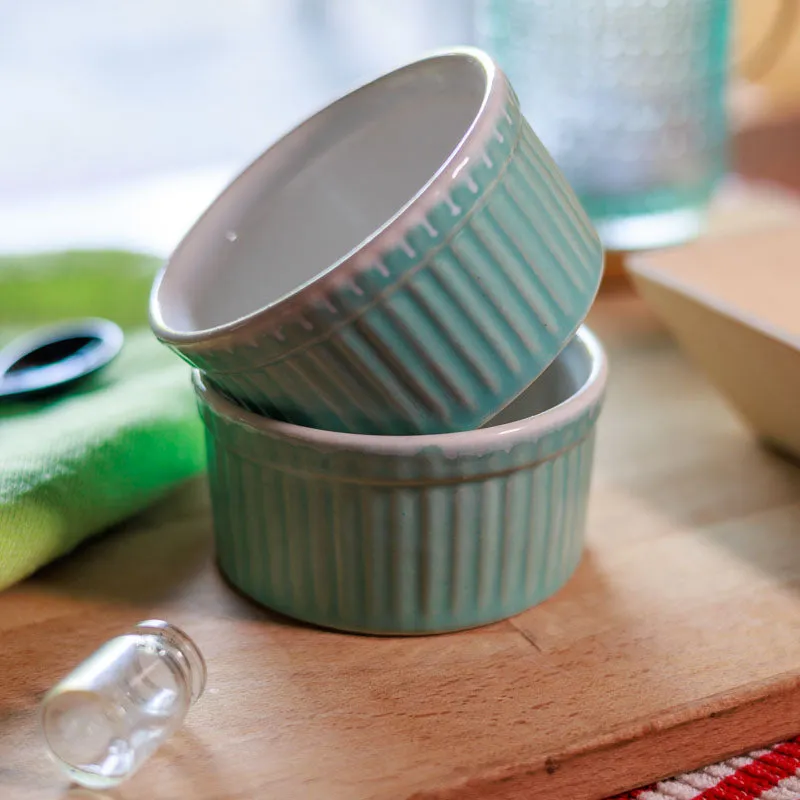 Dishlet Snack Bowl (Sea Green/170 mL Each) - Set Of Two media 1