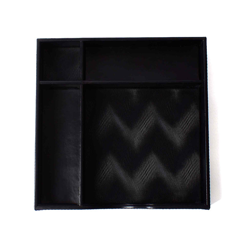 Veltrix Cube Faux Leather Desk Organiser - Black media 3