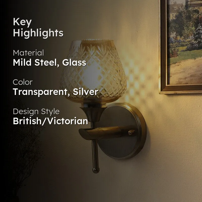Claret Elegant Glass Wall Lamp media 2