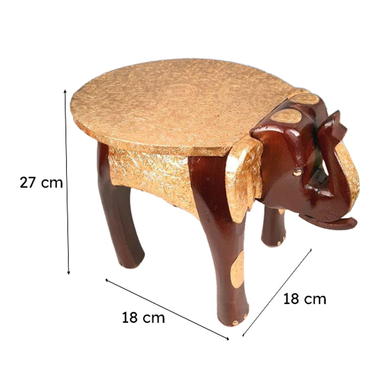Gaja Devana Wooden Stool - Black media 6